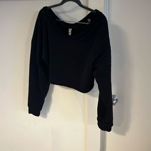 Alo Yoga cropped off the shoulder long sleeve